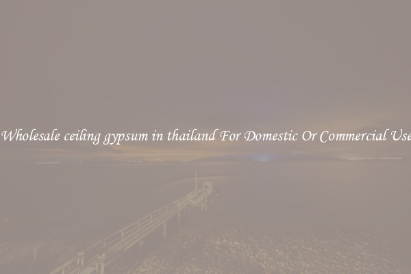 Wholesale ceiling gypsum in thailand For Domestic Or Commercial Use