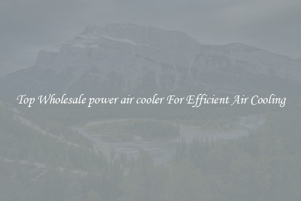 Top Wholesale power air cooler For Efficient Air Cooling