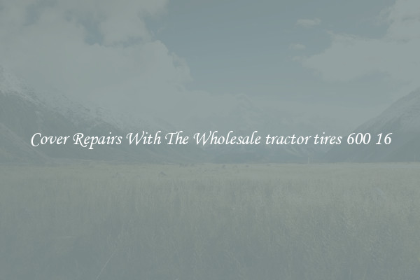  Cover Repairs With The Wholesale tractor tires 600 16 