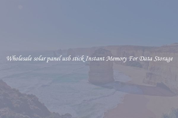 Wholesale solar panel usb stick Instant Memory For Data Storage