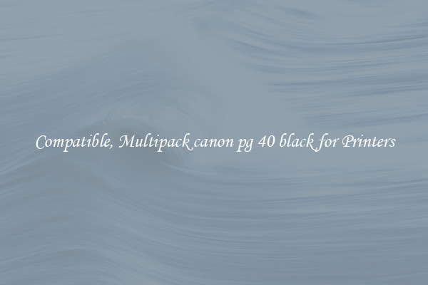 Compatible, Multipack canon pg 40 black for Printers