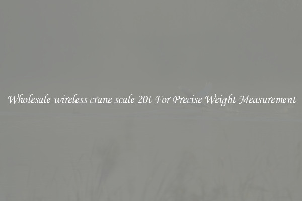 Wholesale wireless crane scale 20t For Precise Weight Measurement