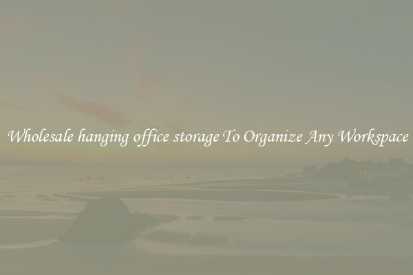 Wholesale hanging office storage To Organize Any Workspace