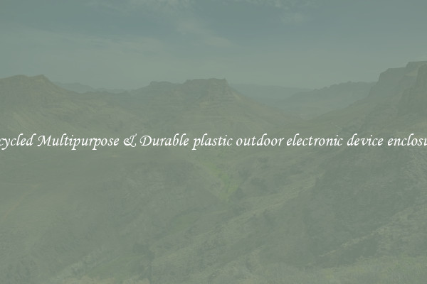 Recycled Multipurpose & Durable plastic outdoor electronic device enclosures