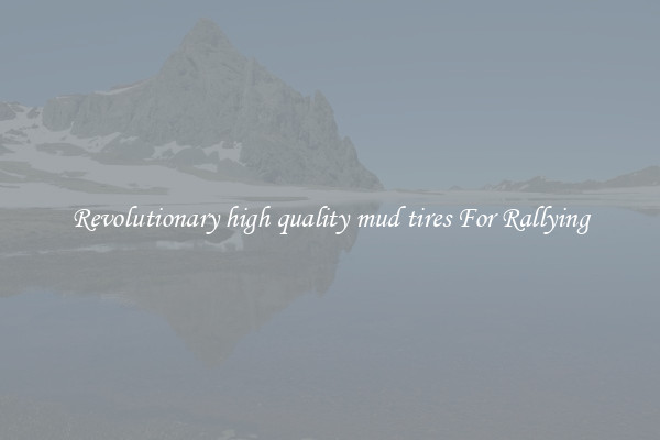 Revolutionary high quality mud tires For Rallying