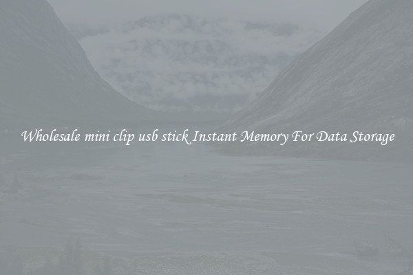 Wholesale mini clip usb stick Instant Memory For Data Storage
