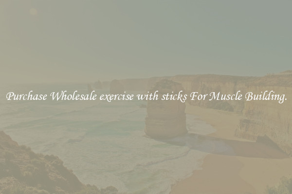 Purchase Wholesale exercise with sticks For Muscle Building.